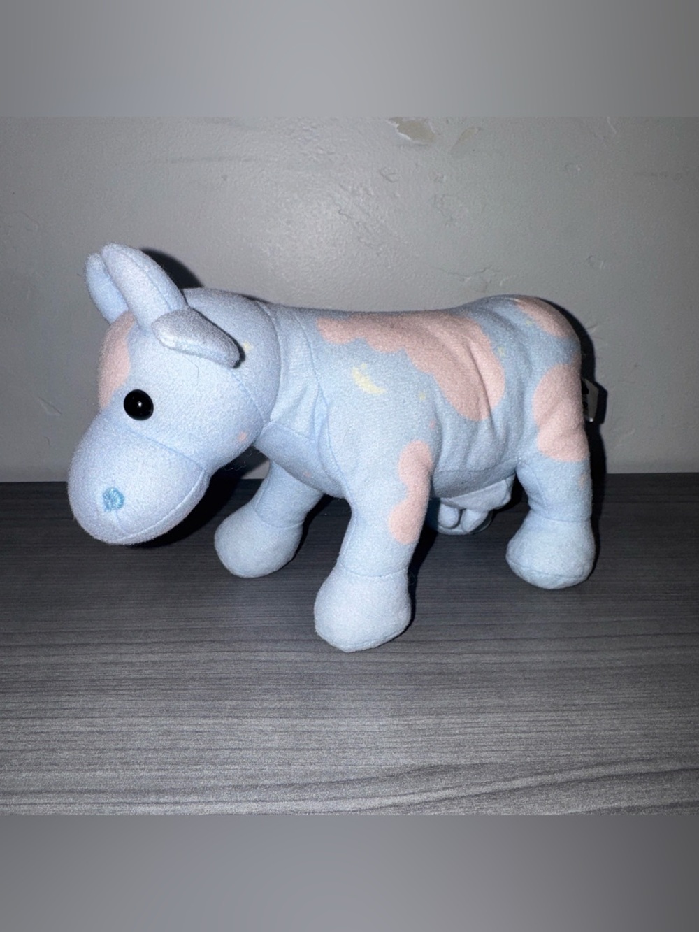 Cow Parade 2001 Westland Giftware 7" Plush Lullaby #7503 Blue Pink Cloud